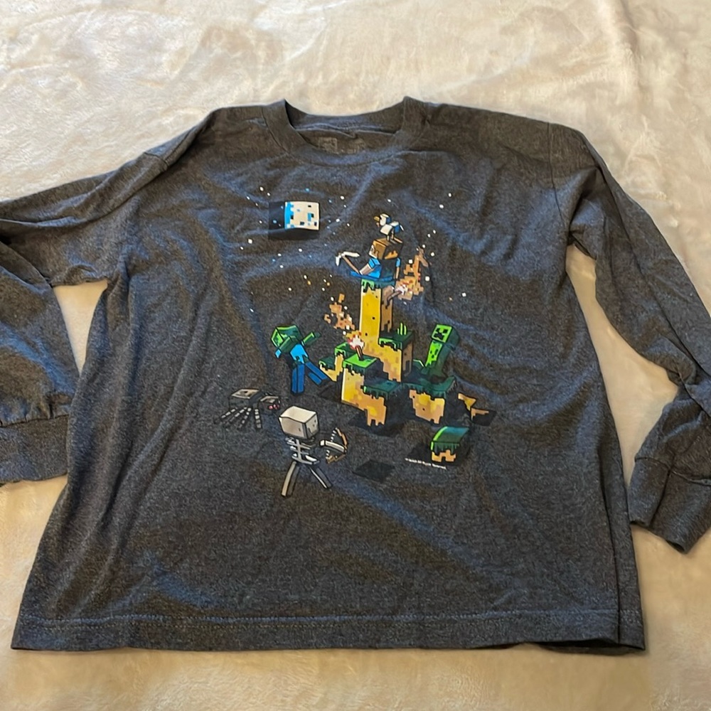 Minecraft youth size YL long sleeve jersey